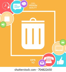 Trash can icon