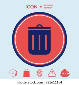 Trash can icon