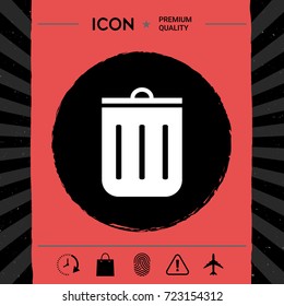 Trash can icon