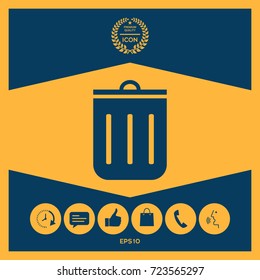 Trash can icon