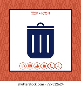 Trash can icon