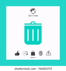 Trash can icon