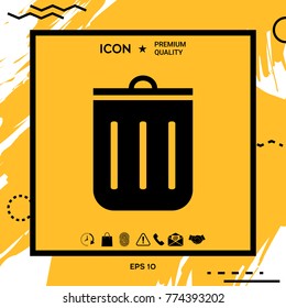 Trash can icon