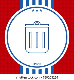 Trash can, icon