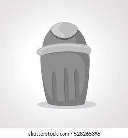 Trash can icon, bin sign, garbage, vector illustration.