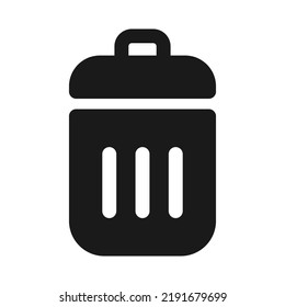 Trash can icon. Trash bin vector illustration