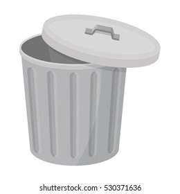 cartoon on net: Cartoon Garbage Bin Trashcan