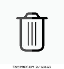 Trash Can Icon. Delete, Remove Symbol.