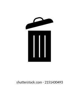 Trash can icon. Delete sign and symbol illustration isolated on white background. Vector EPS 10