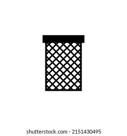 Trash can icon. Delete sign and symbol illustration isolated on white background. Vector EPS 10