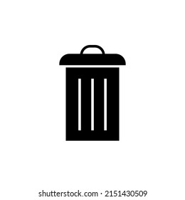 Trash can icon. Delete sign and symbol illustration isolated on white background. Vector EPS 10