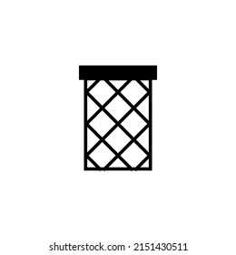 Trash can icon. Delete sign and symbol illustration isolated on white background. Vector EPS 10