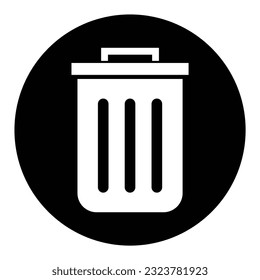 Trash can icon and Delete sign vector design.