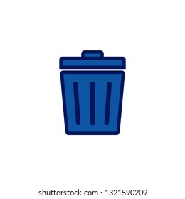 Trash can icon, Delete icon symbol vector