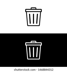 Trash can icon, Delete icon symbol vector