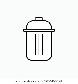 Icono De La Basura. Borrar símbolo - vector.