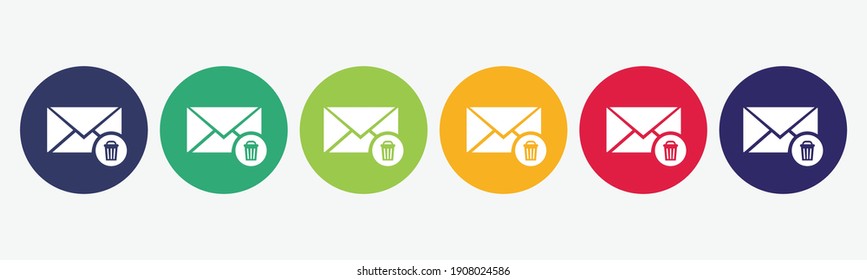 Trash can icon. Delete symbol.