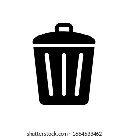 diseño de icono de cubo de basura, colección de iconos de estilo plano