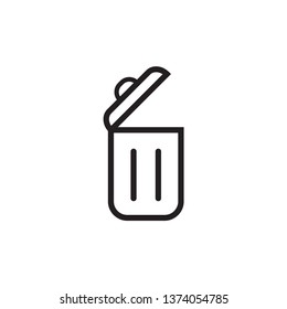 trash can icon design template