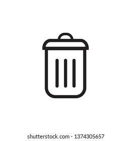 trash can icon design template