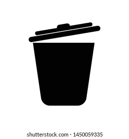 trash can icon design template vector