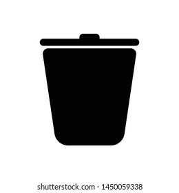 trash can icon design template vector