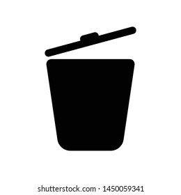 trash can icon design template vector
