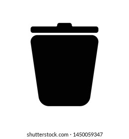 trash can icon design template vector
