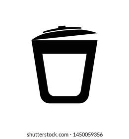 trash can icon design template vector