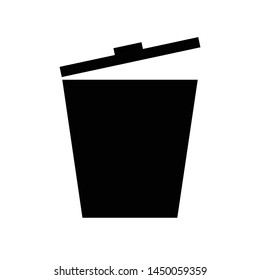 trash can icon design template vector