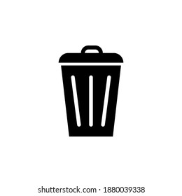 trash can icon design template. Trendy style, vector eps 10