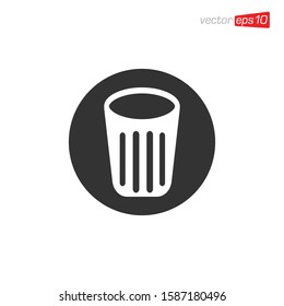 Trash Can Icon Design Vector