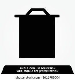 trash can icon design vector illustration