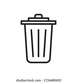 Trash kann die Vektor-Designvorlage markieren