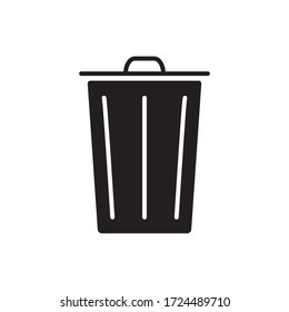 Trash Can Icon Design Vector Template