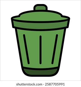 Trash Can Icon Element For Design