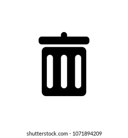trash can icon. Element of minimalistic icon for mobile concept and web apps. Signs and symbols collection icon for websites, web design, mobile app on white background