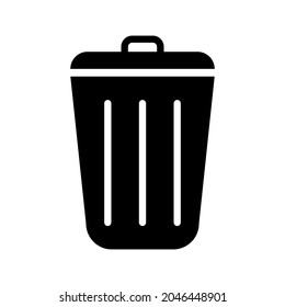 trash can icon flat design - Icon on white background