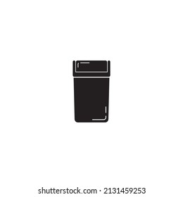 
trash can icon flat design template