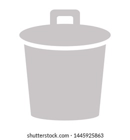 Trash can icon. flat illustration of Trash can vector 