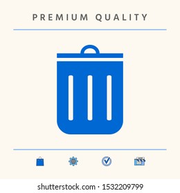 Trash can icon. Graphic elements for your design