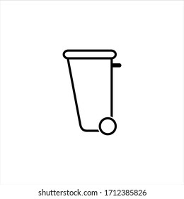 Trash Can Icon Illustration Design