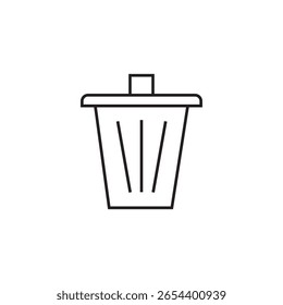 ícone de lata de lixo ilustração elemento design