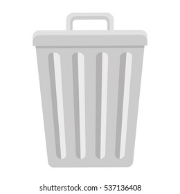 Trash Can Icon Image Vector Illustration Design 