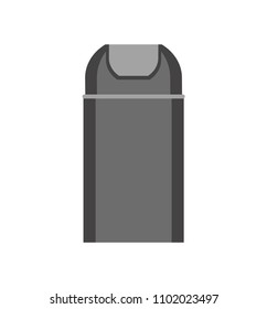 Trash can icon isolated on white background. vector illustration.