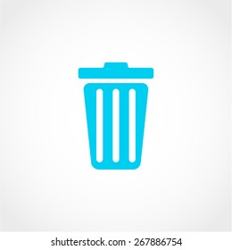 Trash can Icon Isolated on White Background