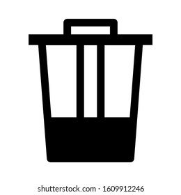 trash can icon isolated sign symbol vector illustration - high quality black style vector icons
