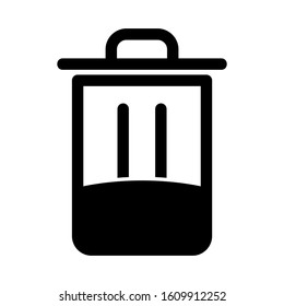 trash can icon isolated sign symbol vector illustration - high quality black style vector icons
