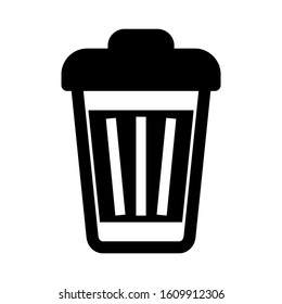 trash can icon isolated sign symbol vector illustration - high quality black style vector icons
