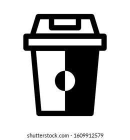 trash can icon isolated sign symbol vector illustration - high quality black style vector icons
